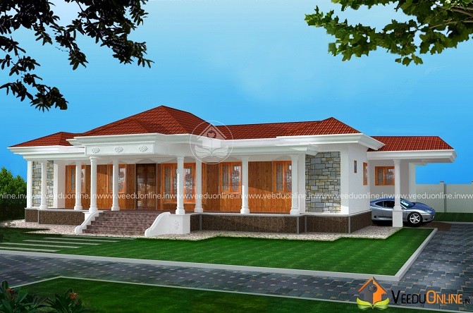 2444 Square Feet Single Floor Contemporary Home Design