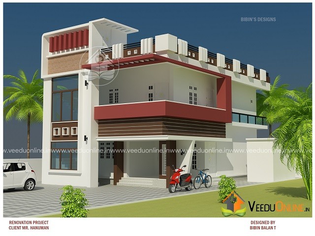 2743 Square Feet Double Floor Contemporary Home Design