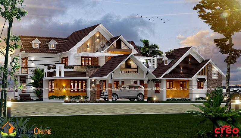 3735 Square Feet Double Floor Contemporary Home Design