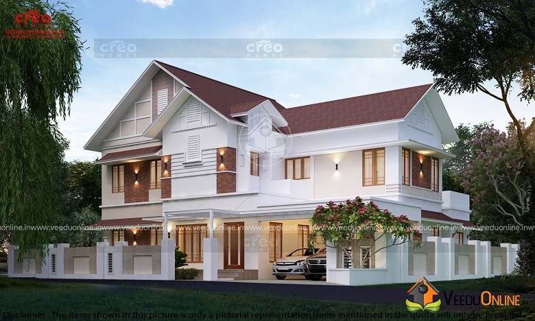 3945 Square Feet Double Floor Contemporary Home Design