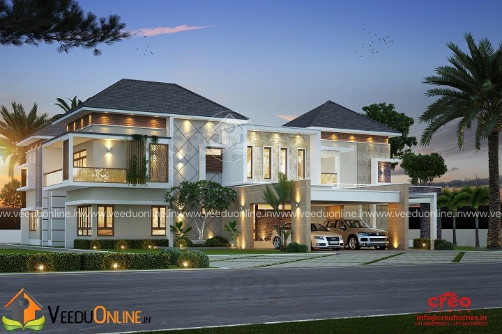 8802 Square Feet Double Floor Contemporary Home Design
