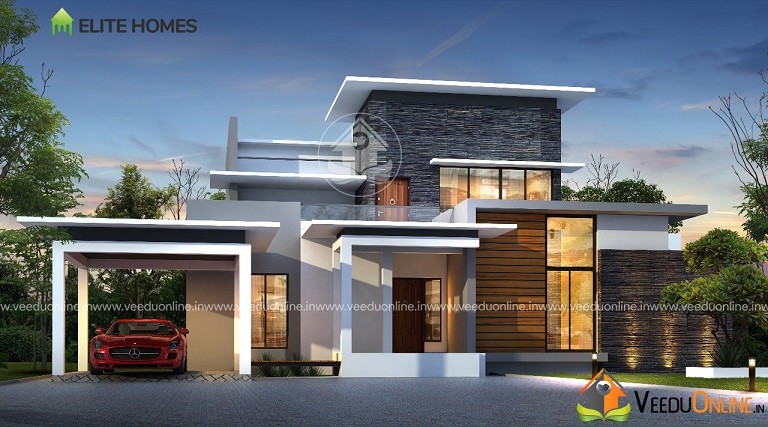 2000 Square Feet Double Floor Budget Modern Home Design