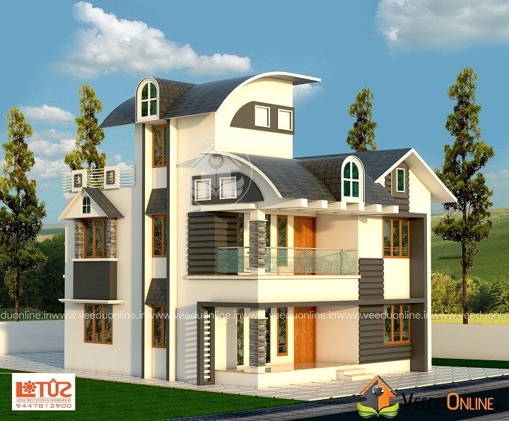 2500 Square Feet 4 BHK Contemporary Budget Home Designs