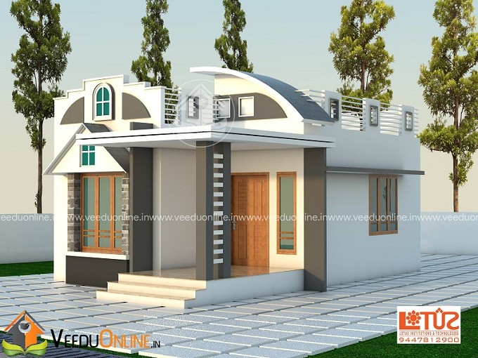 650 Square Feet Single Floor Contemporary Home Design