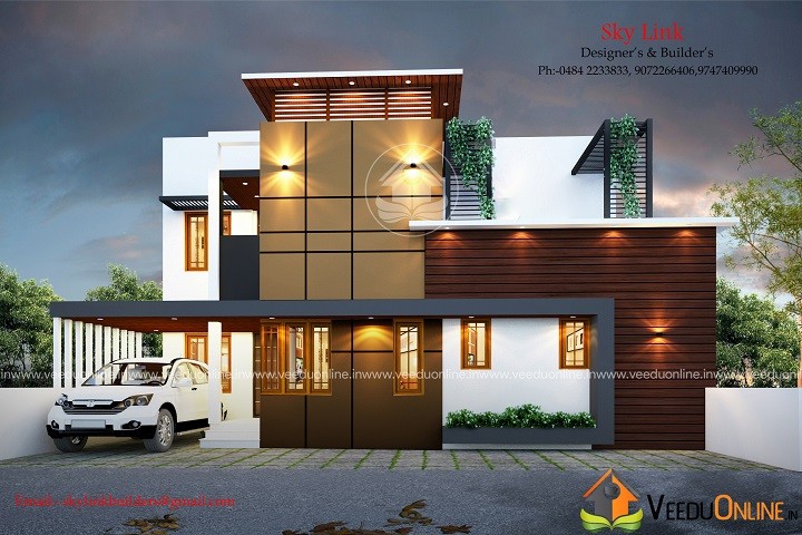 1379 Square Feet Double Floor Contemporary Home Design