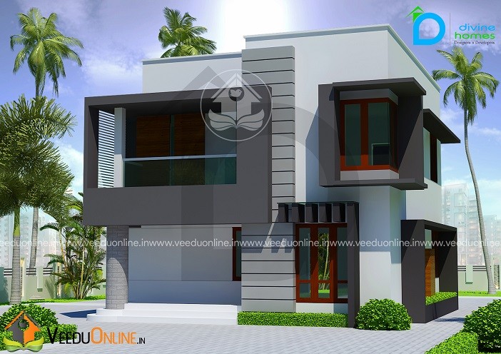 1390 Square Feet Double Floor Contemporary Home Design