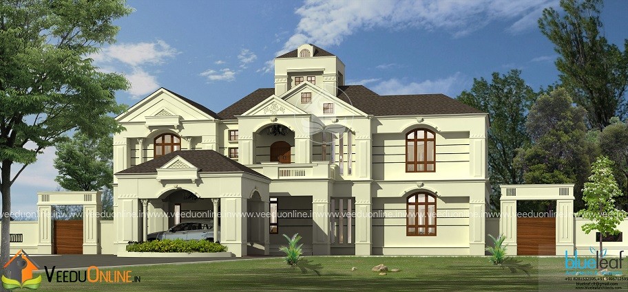 6200 Square Feet Double Floor Contemporary Home Design