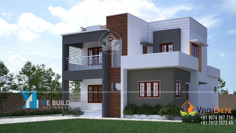 1875 Square Feet Double Floor Contemporary Home Design