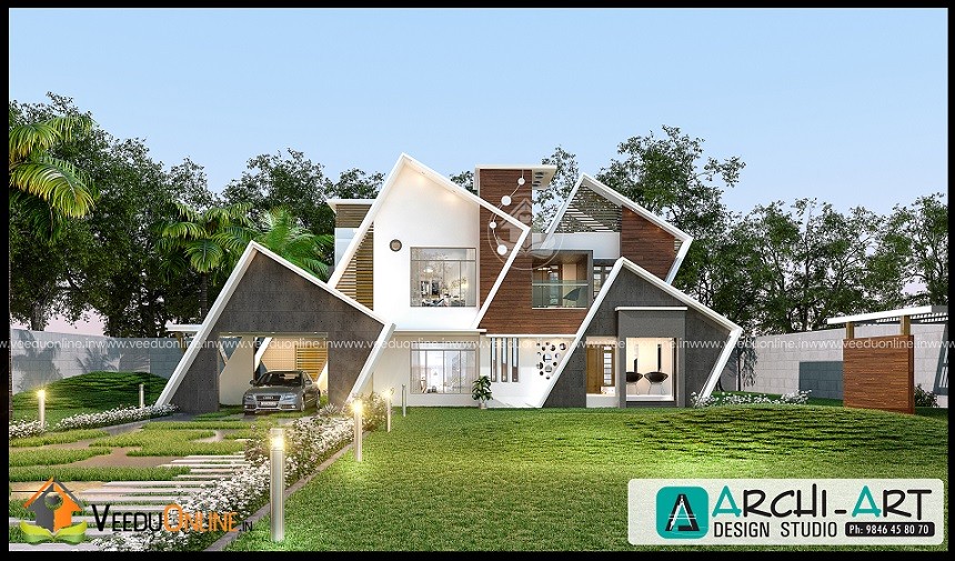 2387 Square Feet Double Floor Contemporary Home Design