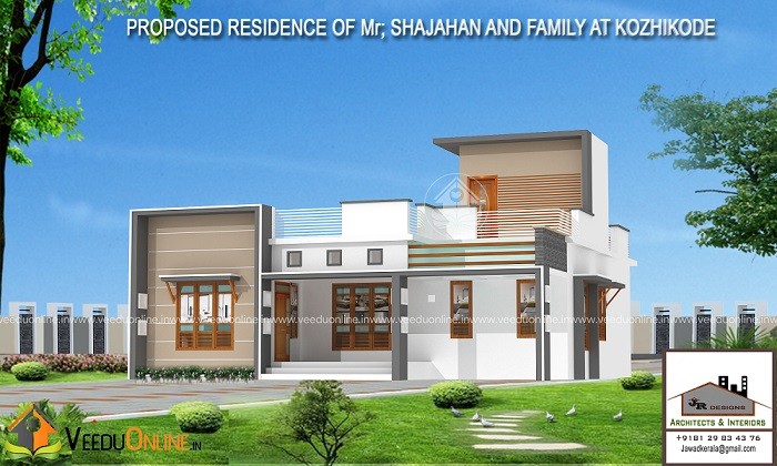 1343 Square Feet Single Floor Traditional Home Design