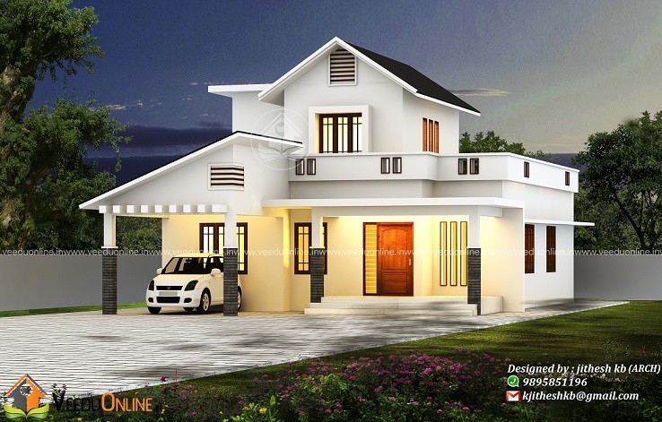1930 Square Feet Double Floor Contemporary Home Design