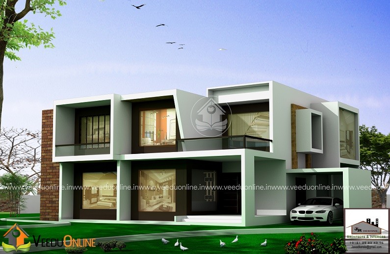2959 Square Feet Double Floor Contemporary Home Design