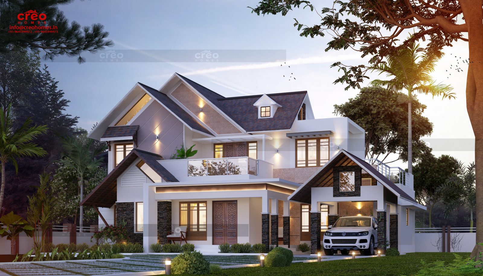 2820 Square Feet Double Floor Home Design
