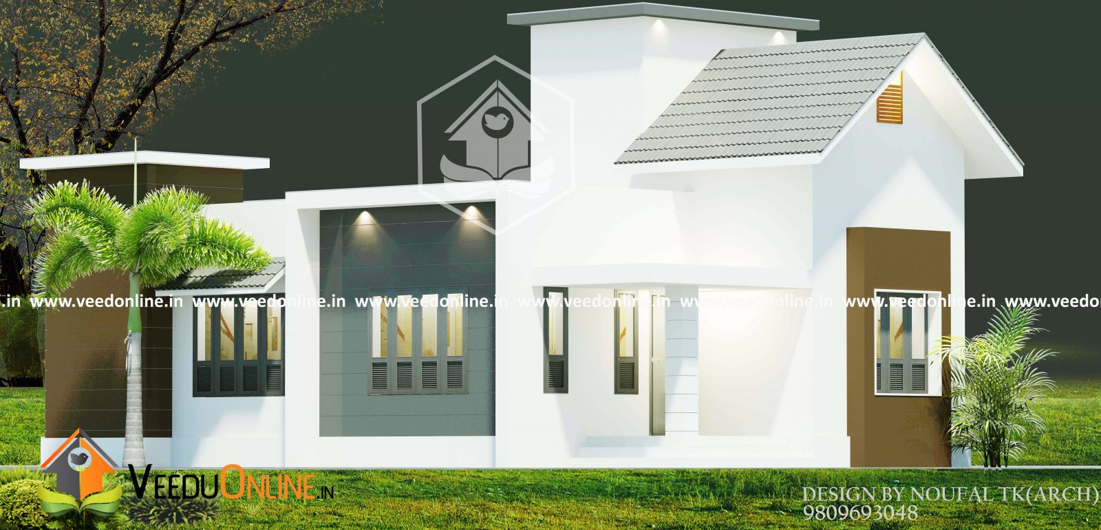 900 Square Feet Single Floor Contemporary Home Design