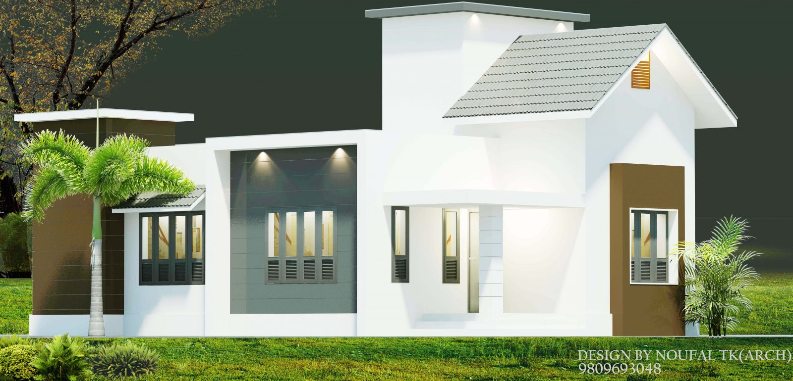 900 Square Feet Single Floor Contemporary Home Design