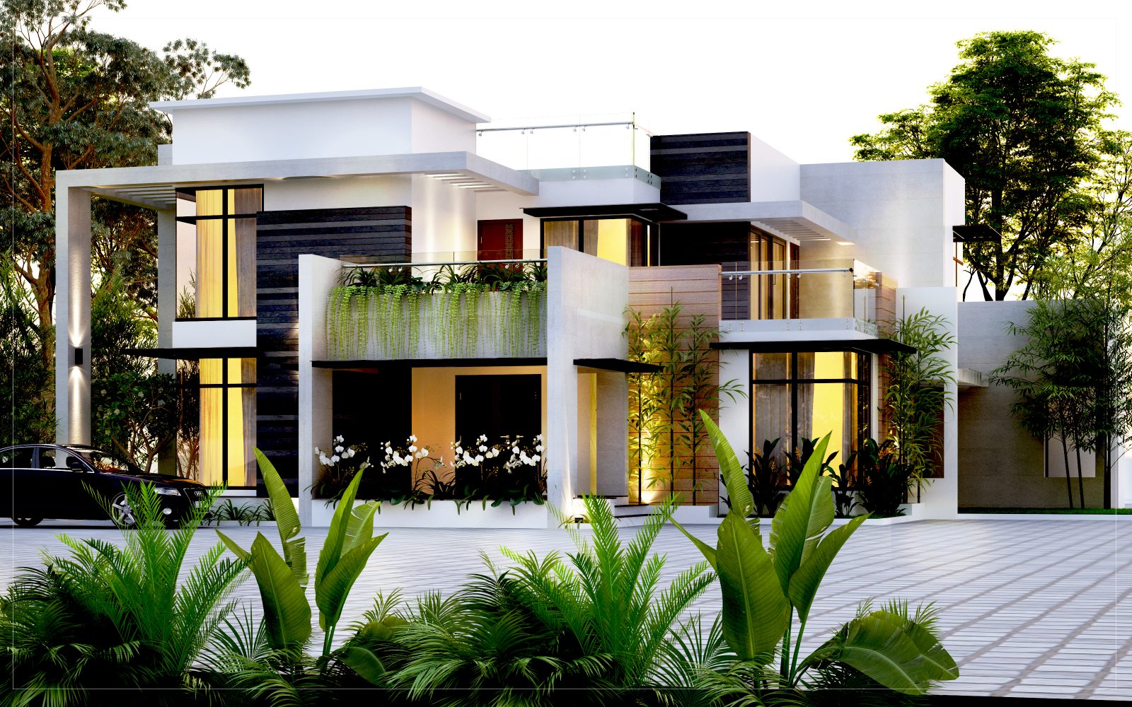 2717 Square Feet Double Floor Contemporary Style Home