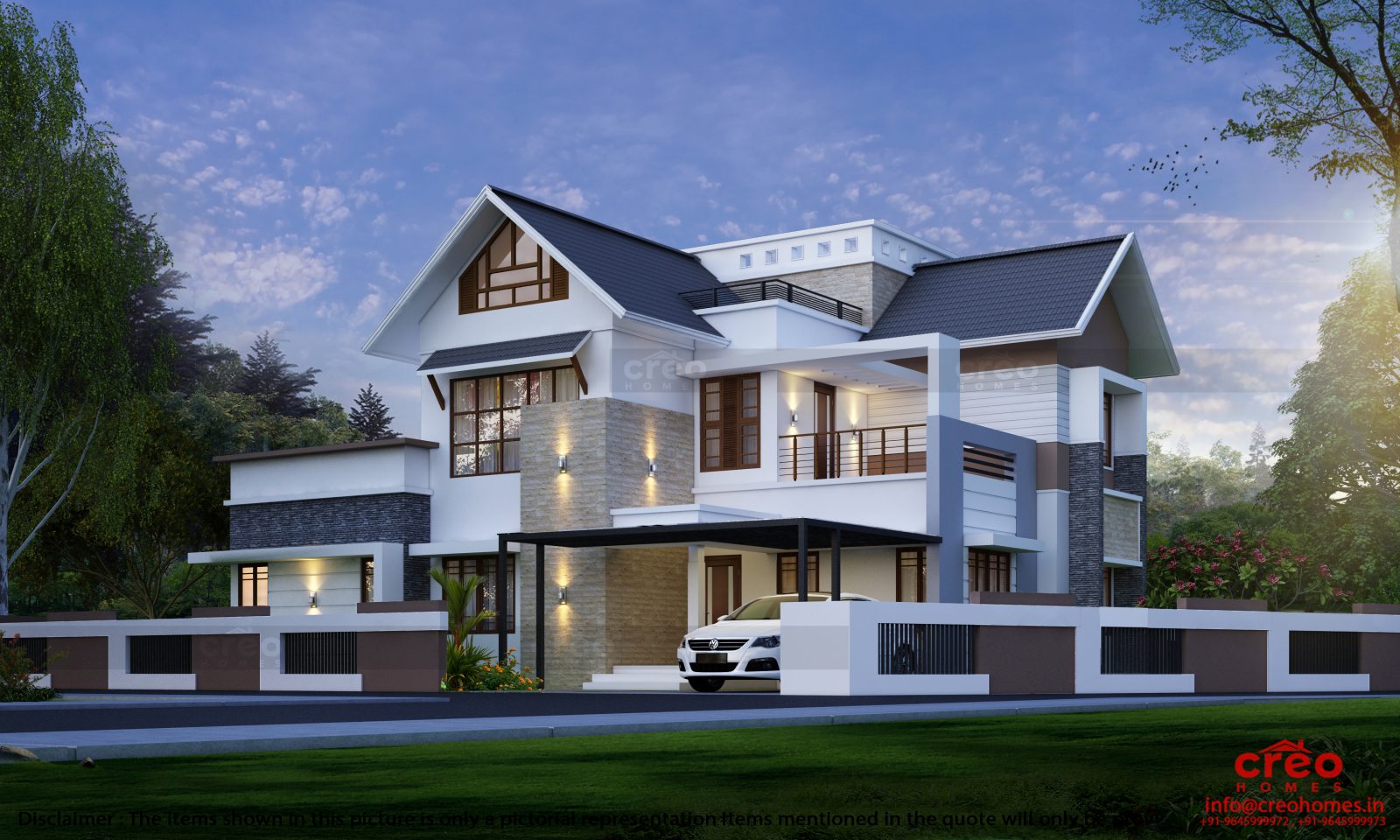 3123 Square Feet Double Floor Home Design
