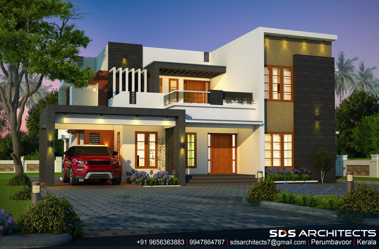 2758 Square Feet Double Floor Contemporary Home Design