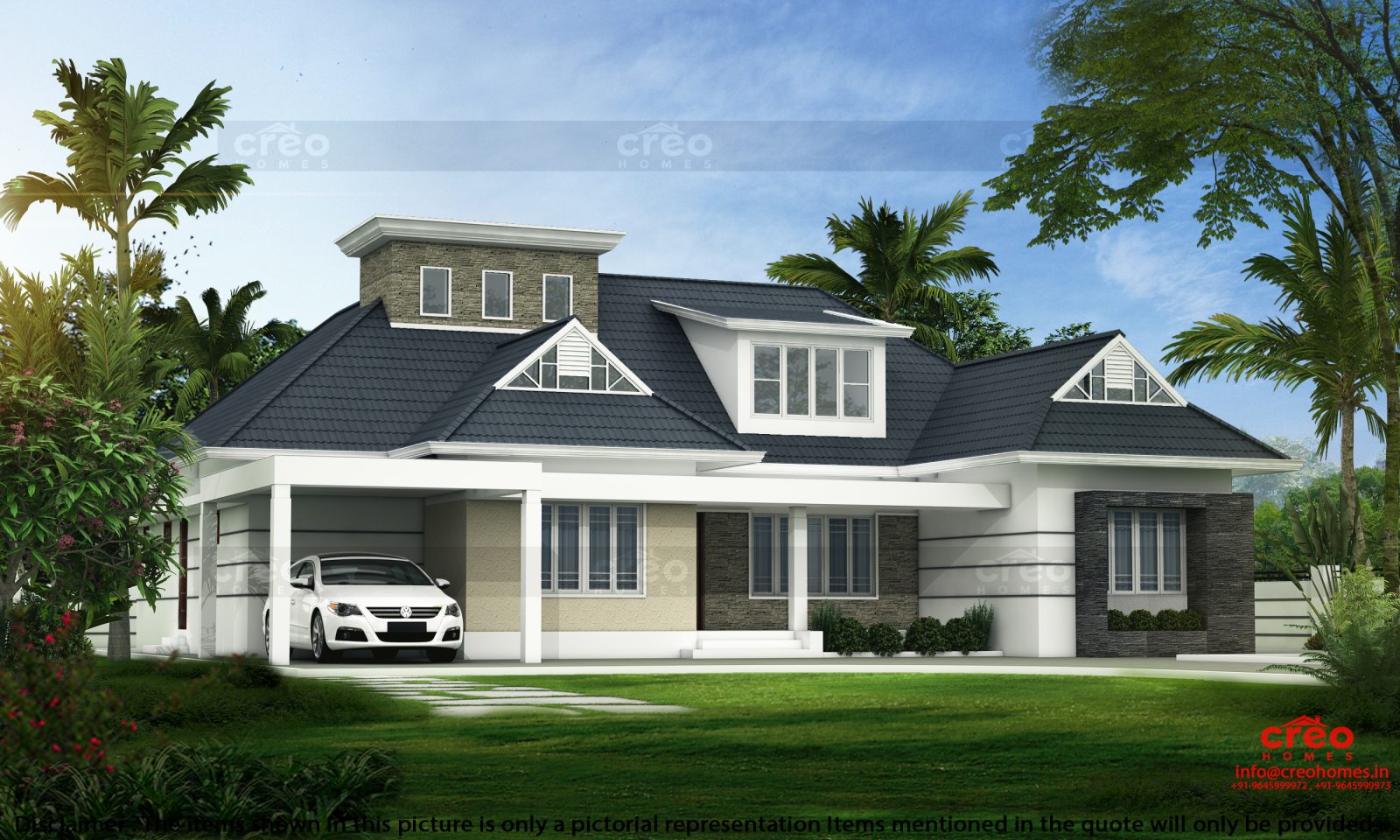 2694 Square Feet Double Floor Modern Home Design