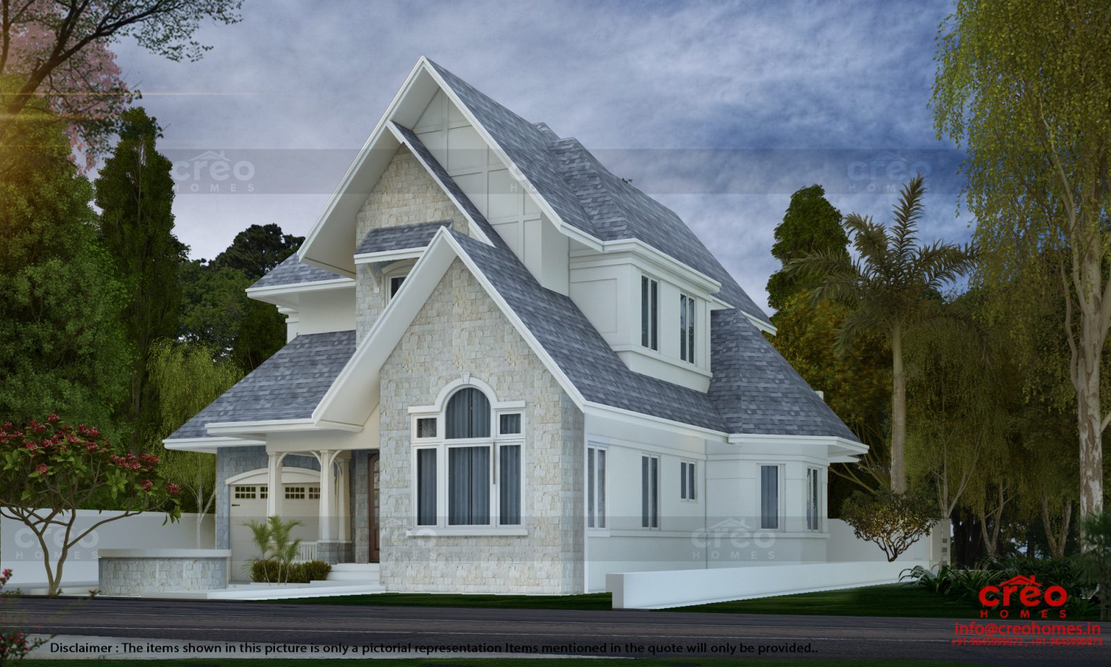 3001 Square Feet Double Floor  Home Design