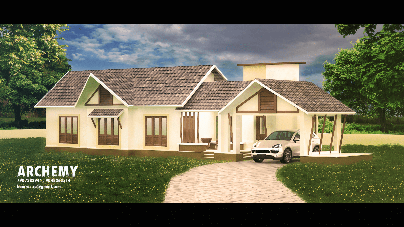 1896 Square feet Single Floor Home Design
