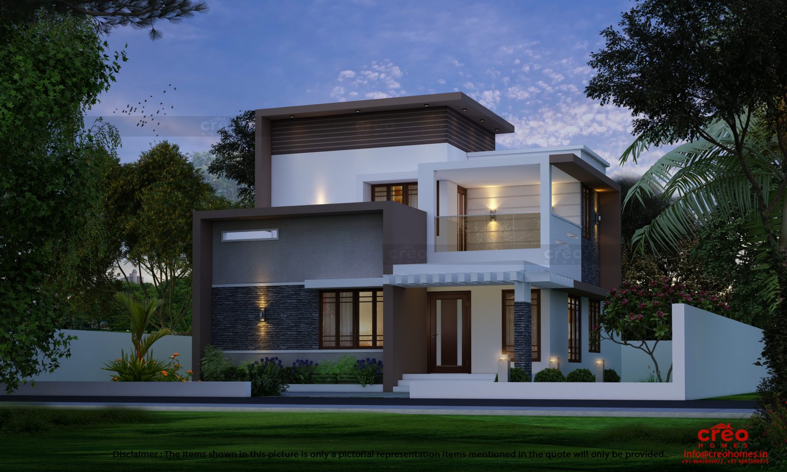 Double Floor 1621 Square Feet Home Design