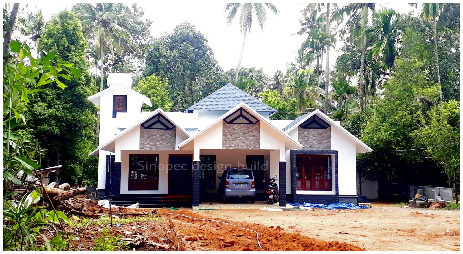 2004 Square Feet Single Floor Contemporary Home Design