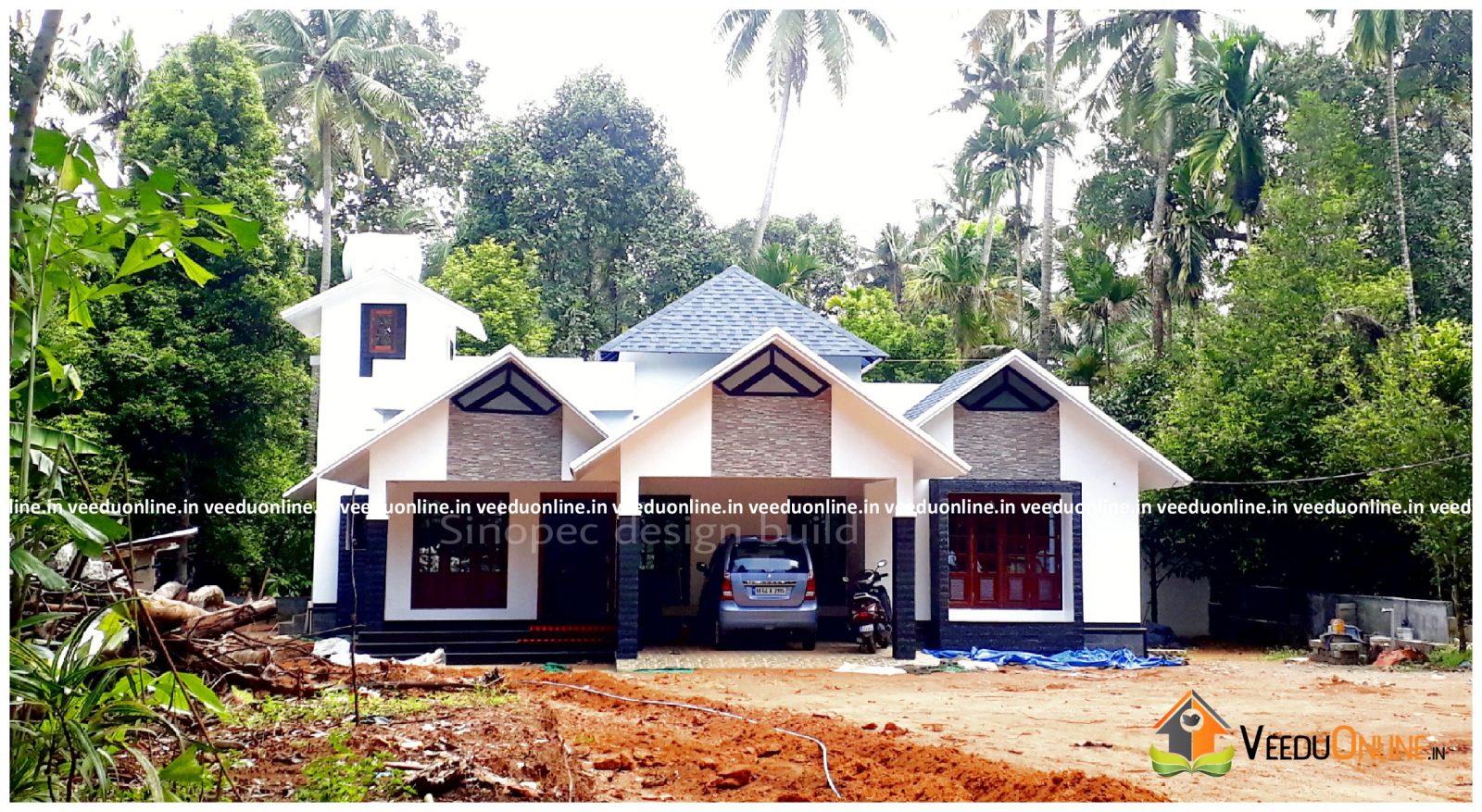 2004 Square Feet Single Floor Contemporary Home Design