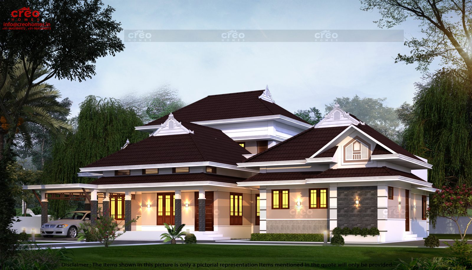 Engineer Beautiful Creation Double Floor 2789 Square Feet Home Design