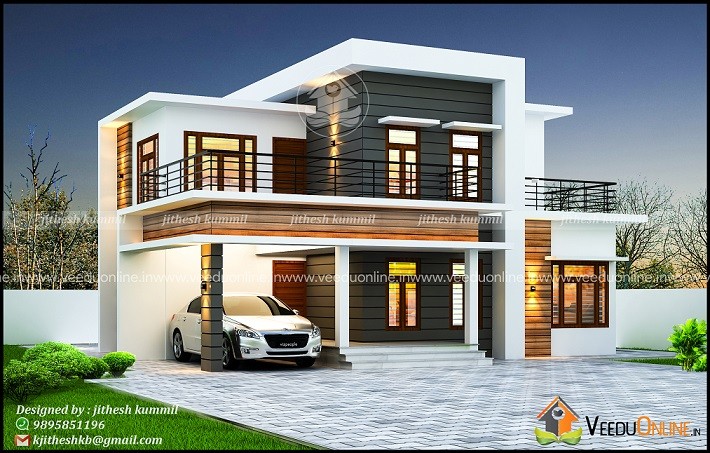 1968 Square Feet Double Floor Contemporary Home Design