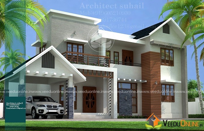 2050 Square Feet Double Floor Budget Home Designs