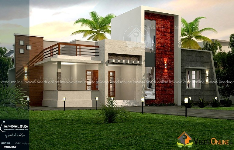 1500 Square Feet Single Floor Villa Modern Home Design