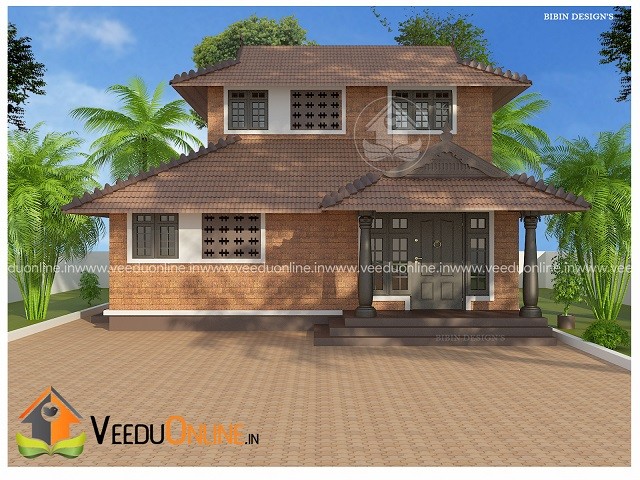 1726 Square Feet Double Floor Traditional Home Design