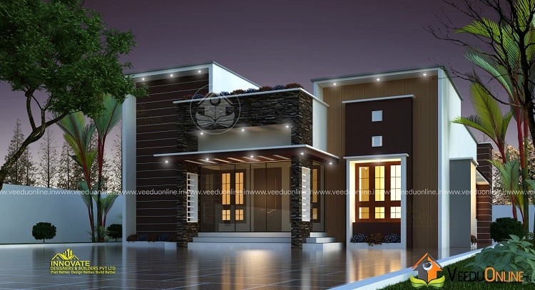 1500 Square Feet Single Floor Luxury Home Design