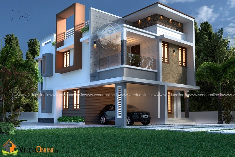 1500 Square Feet Double Floor Contemporary Home Design