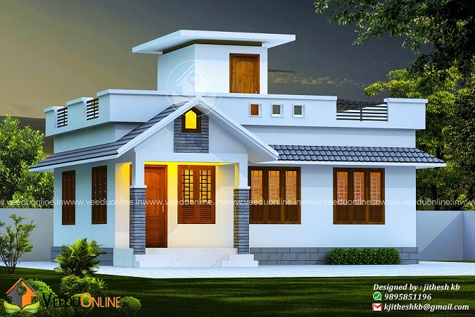 630 Square Feet Single Floor Contemporary Home Design