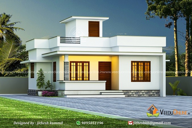 720 Square Feet Single Floor Low Budget Home Design