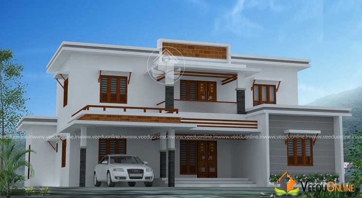 2698 Square Feet Double Floor Contemporary Home Design