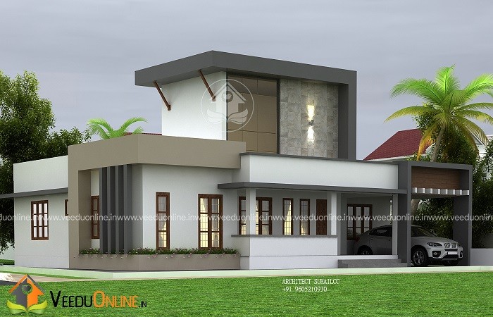 1250 Square Feet Single Floor Contemporary Home Design
