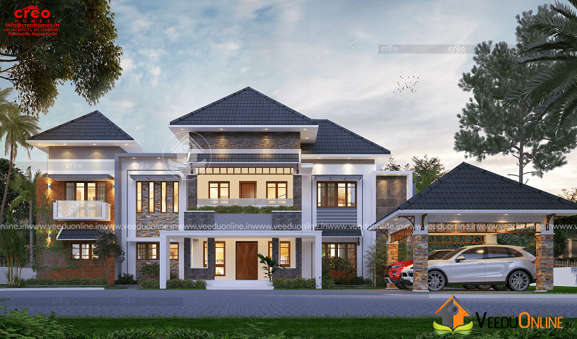 5189 Square Feet Double Floor Contemporary Home Design