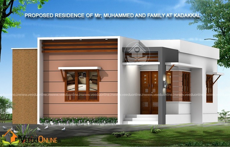 750 Square Feet Single Floor Contemporary Home Design