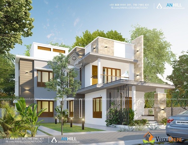 2311 Square Feet Double Floor Contemporary Home Design