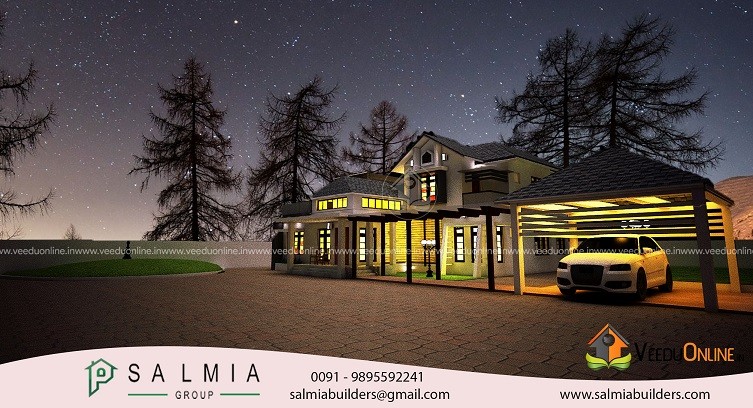 2600 Square Feet Double Floor Contemporary Home Design