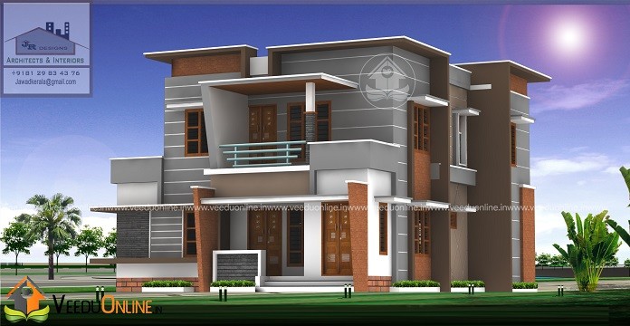 2375 Square Feet Double Floor Contemporary Home Design