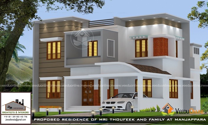 1670 Square Feet Double Floor Contemporary Home Design