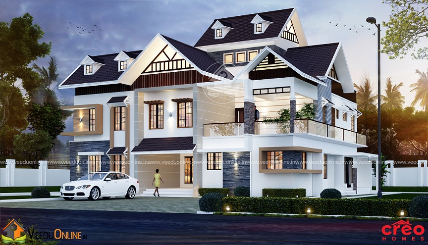 4447 Square Feet Double Floor Contemporary Home Design