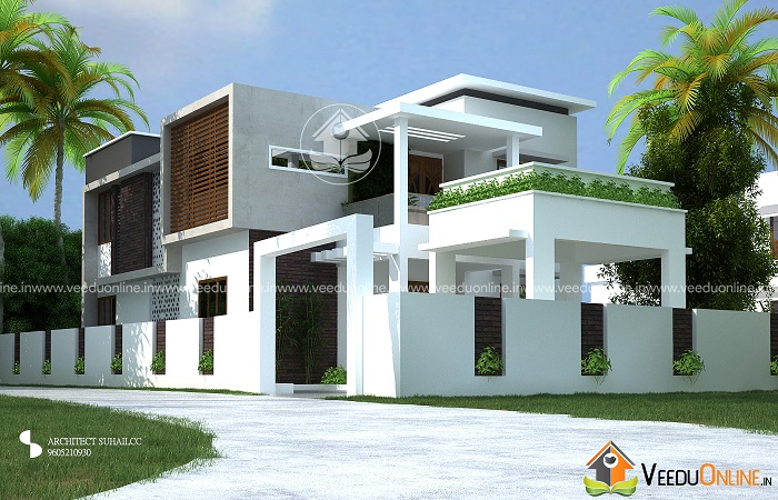 2200 Square Feet 4 BHK Natural Contemporary Home Design