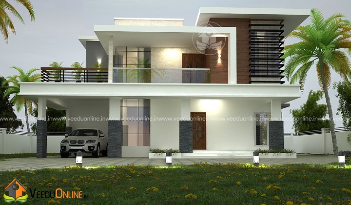 2365 Square Feet Double Floor Contemporary Home Design