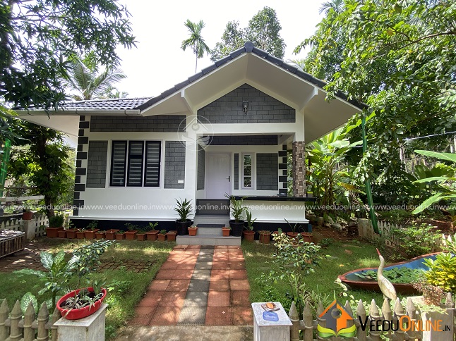 435 Square Feet Single Floor Fusion Style Home Design