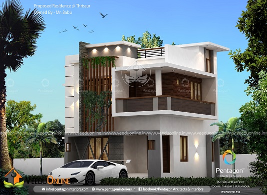 1169 Square Feet Double Floor Contemporary Home Design